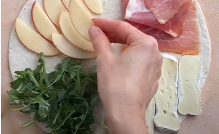 How To Make A Charcuterie-Inspired Tortilla Wrap