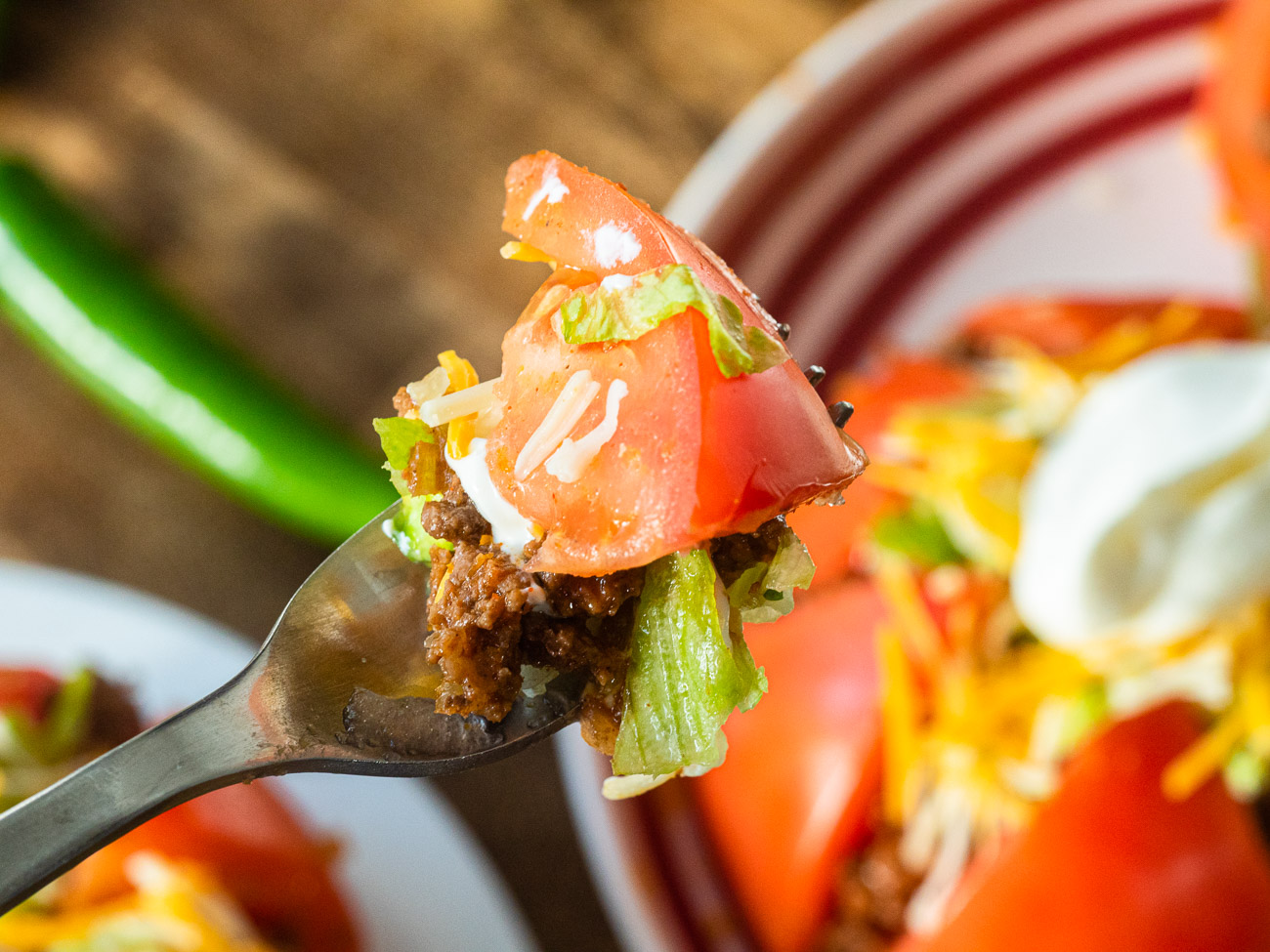 Low Carb Taco Tomatoes