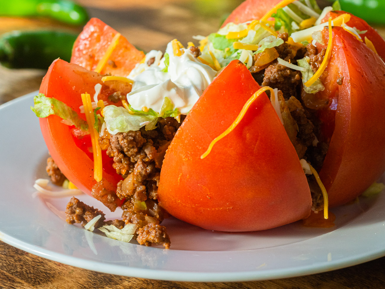 Low Carb Taco Tomatoes