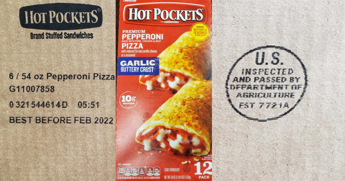 Recall issued for Pepperoni Hot Pockets, which may contain glass and hard  plastic 