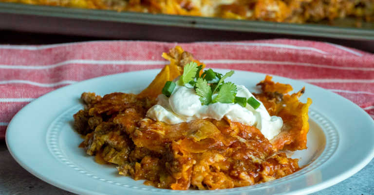 Tortilla Chip Enchiladas