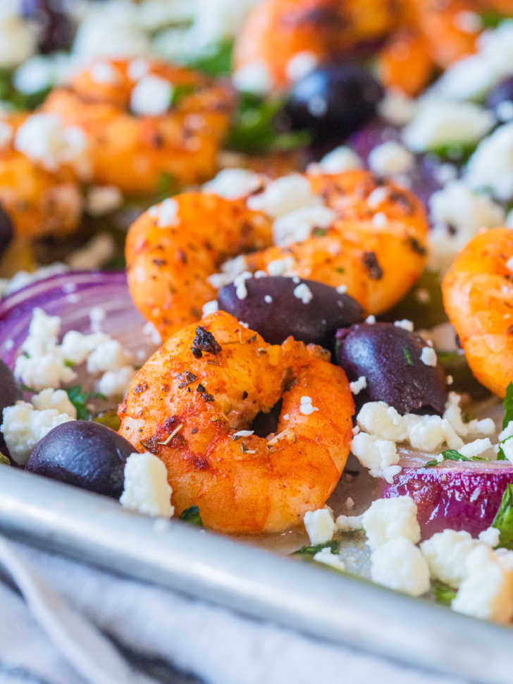 Mediterranean Shrimp Sheet Pan Dinner | 12 Tomatoes