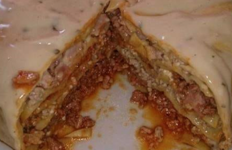 Woman’s ‘Lasagna Cake’ Goes Viral And People Don’t Know If It’s Genius Or Gross