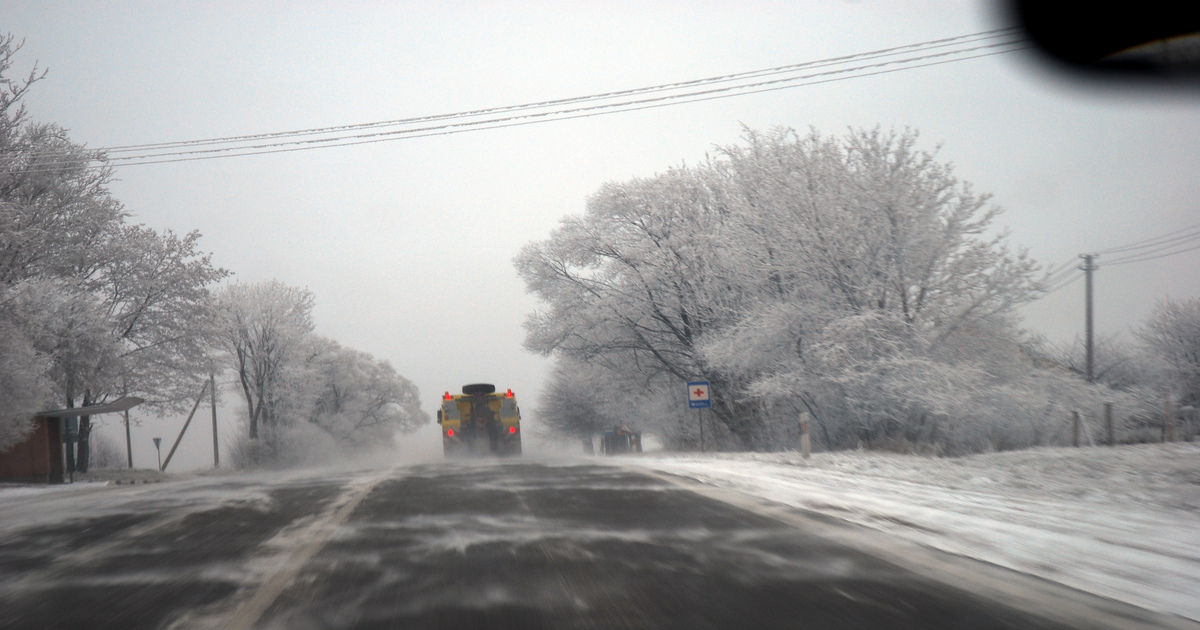 Road Salting in progress