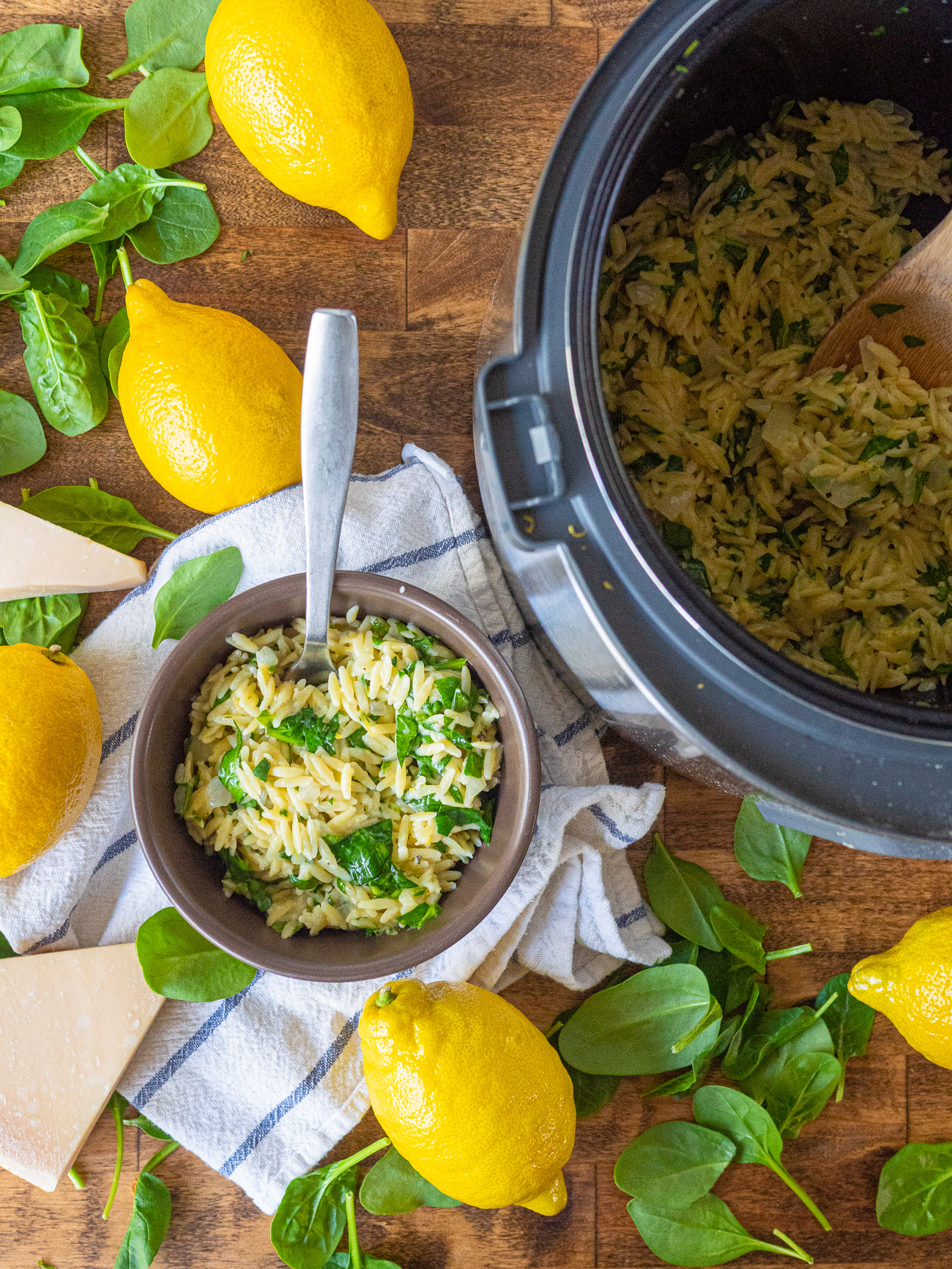 Instant Pot Lemon Spinach Orzo-image