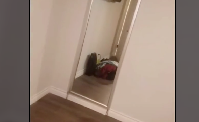Woman Reveals Her Secret Beauty Room Hiding Behind Her Bedroom Mirror