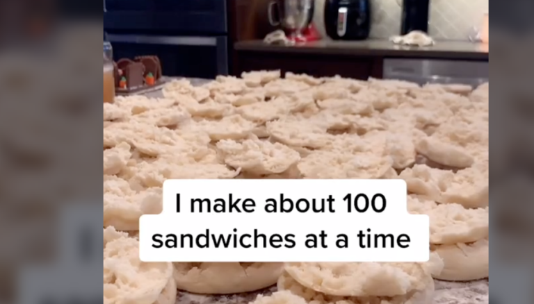 Mom’s Meal Prep Hack Shows How She Makes 100 Sandwiches At A Time