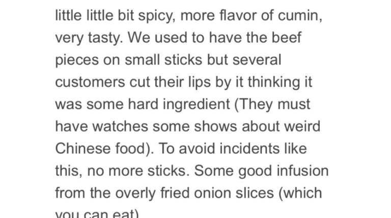 Chinese Restaurant Goes Viral For The Owner’s Brutally Honest Descriptions Of The Food