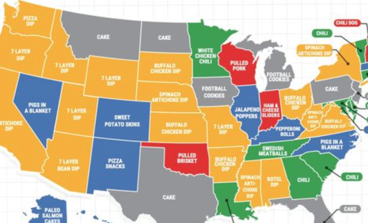 Most Popular Super Bowl Foods by State: What's Your State