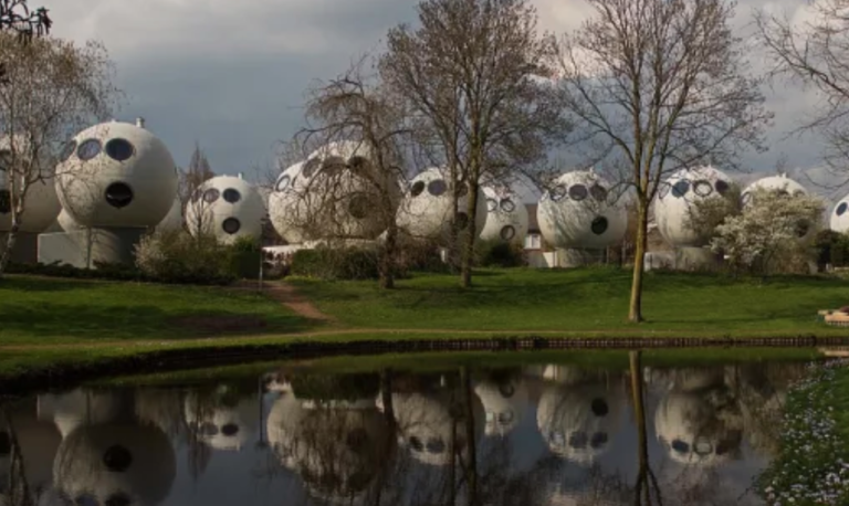 This Neighborhood Of Spherical Homes Looks Like A Bunch of Golf Balls