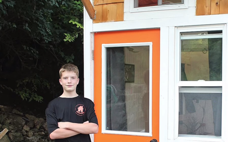 13-Year-Old Builds Himself A Tiny Home For $1,500