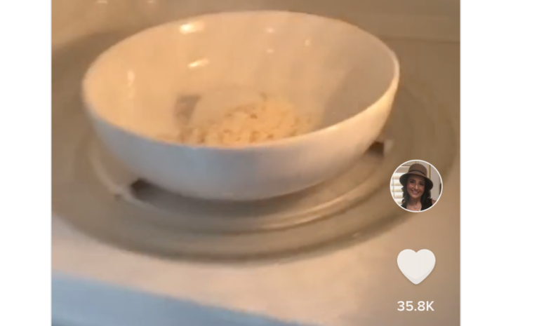 The Best Way To Reheat Leftover Rice Is With An Ice Cube