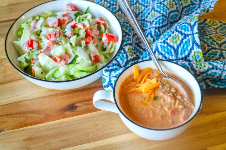 Creamy Keto Taco Soup