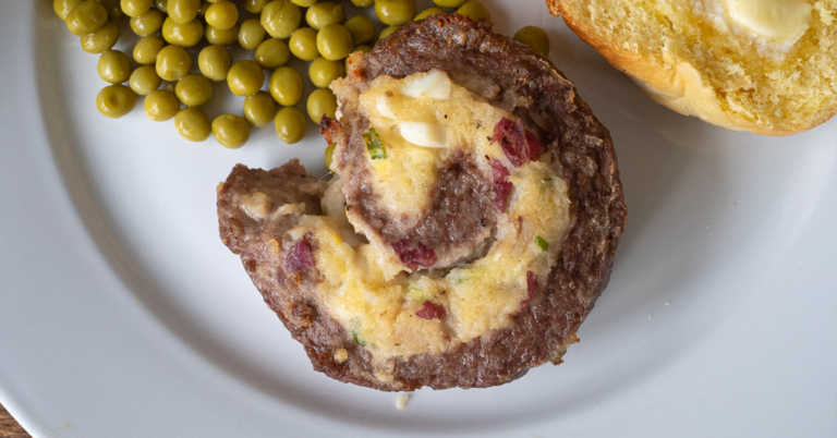 Stuffed Meatloaf Slices