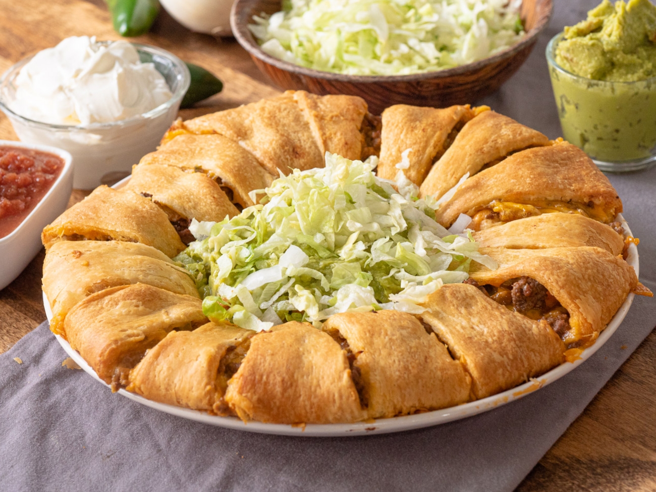 Taco Crescent Roll Ring 