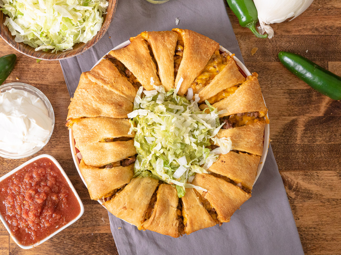 Taco Crescent Roll Ring