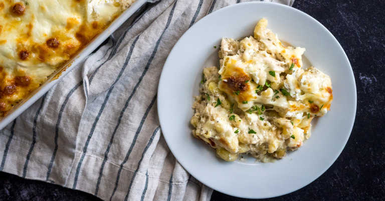 Million Dollar Chicken Alfredo Bake