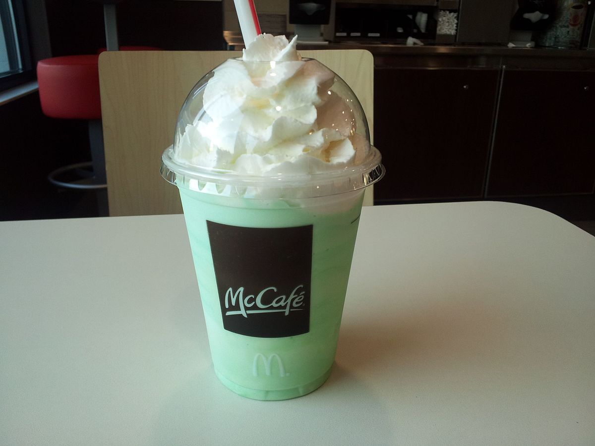 st patricks day green milkshake