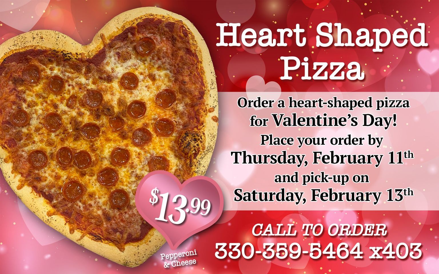 Where Can You Get Heart-Shaped Pizza On Valentine's Day?