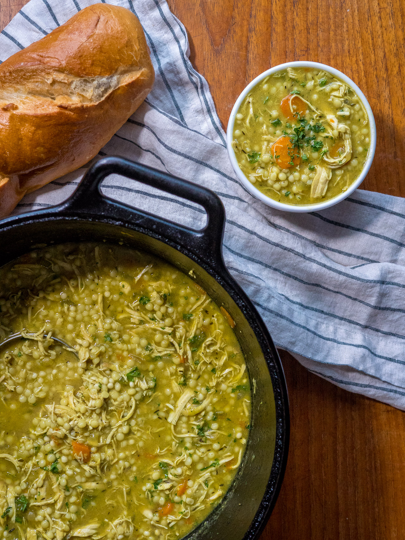 'Cold Fighter' Chicken Couscous Soup-image