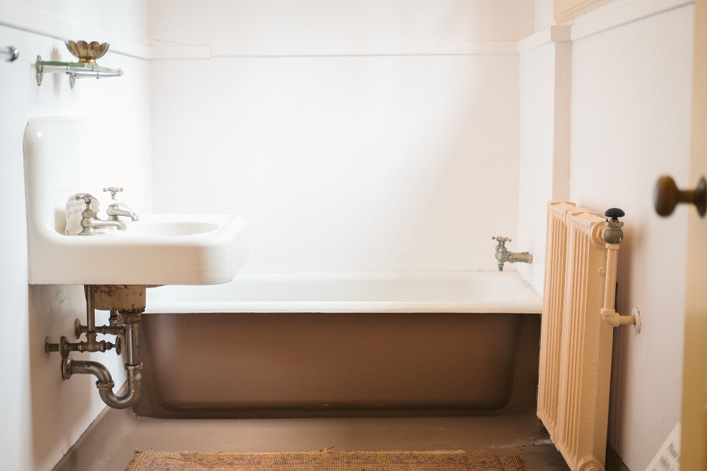 bathroom in an old house