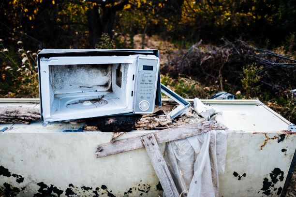 Exploded Microwave