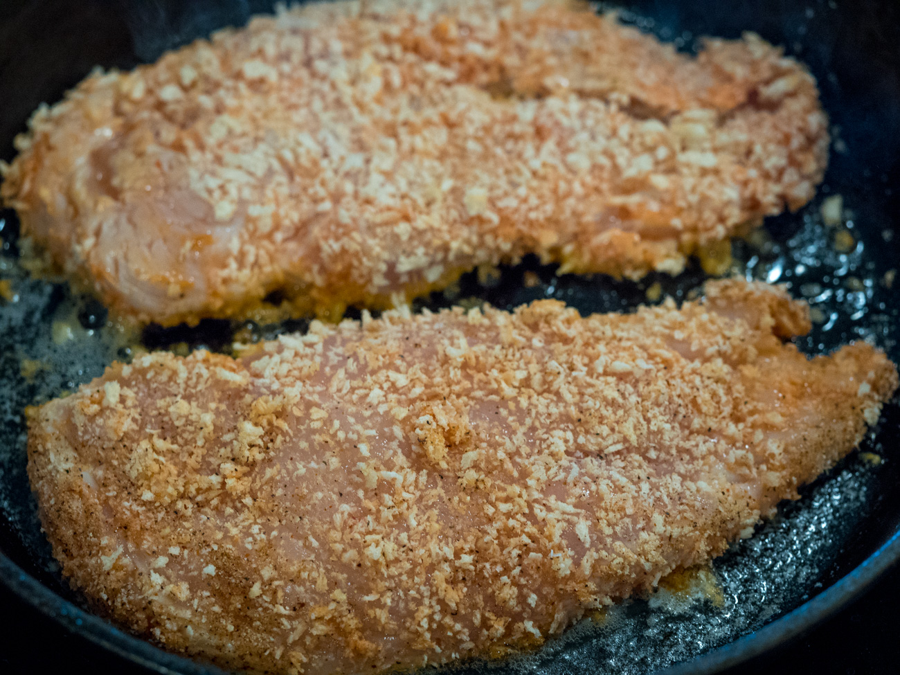 making Buffalo Chicken Parmesan