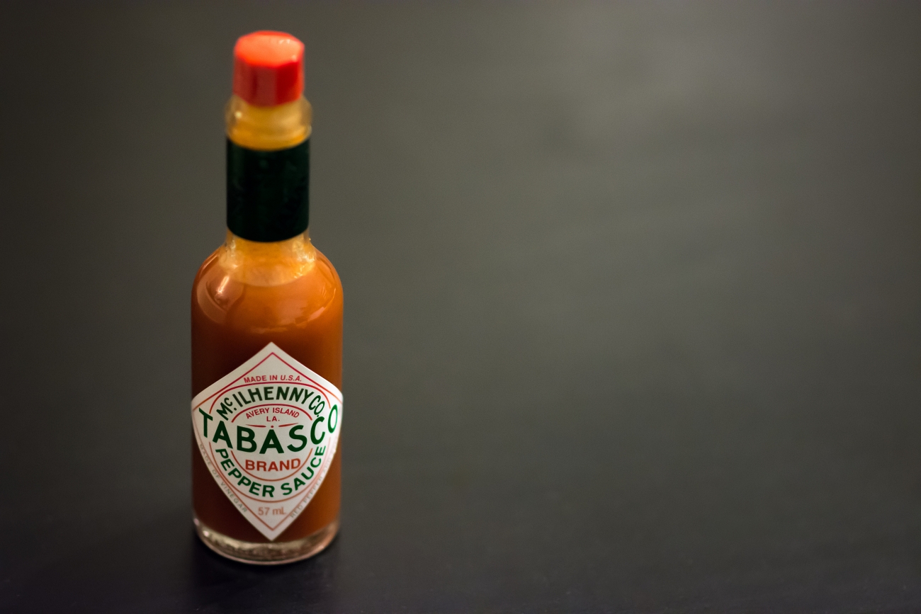 bottle of Tabasco sauce