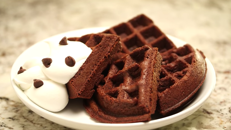 Brownie Waffles (from a Brownie Mix) - Finding Zest