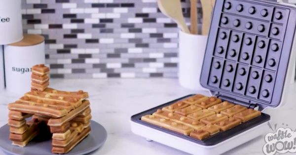 This Waffle Maker Cooks Batter Into Buildable Legos