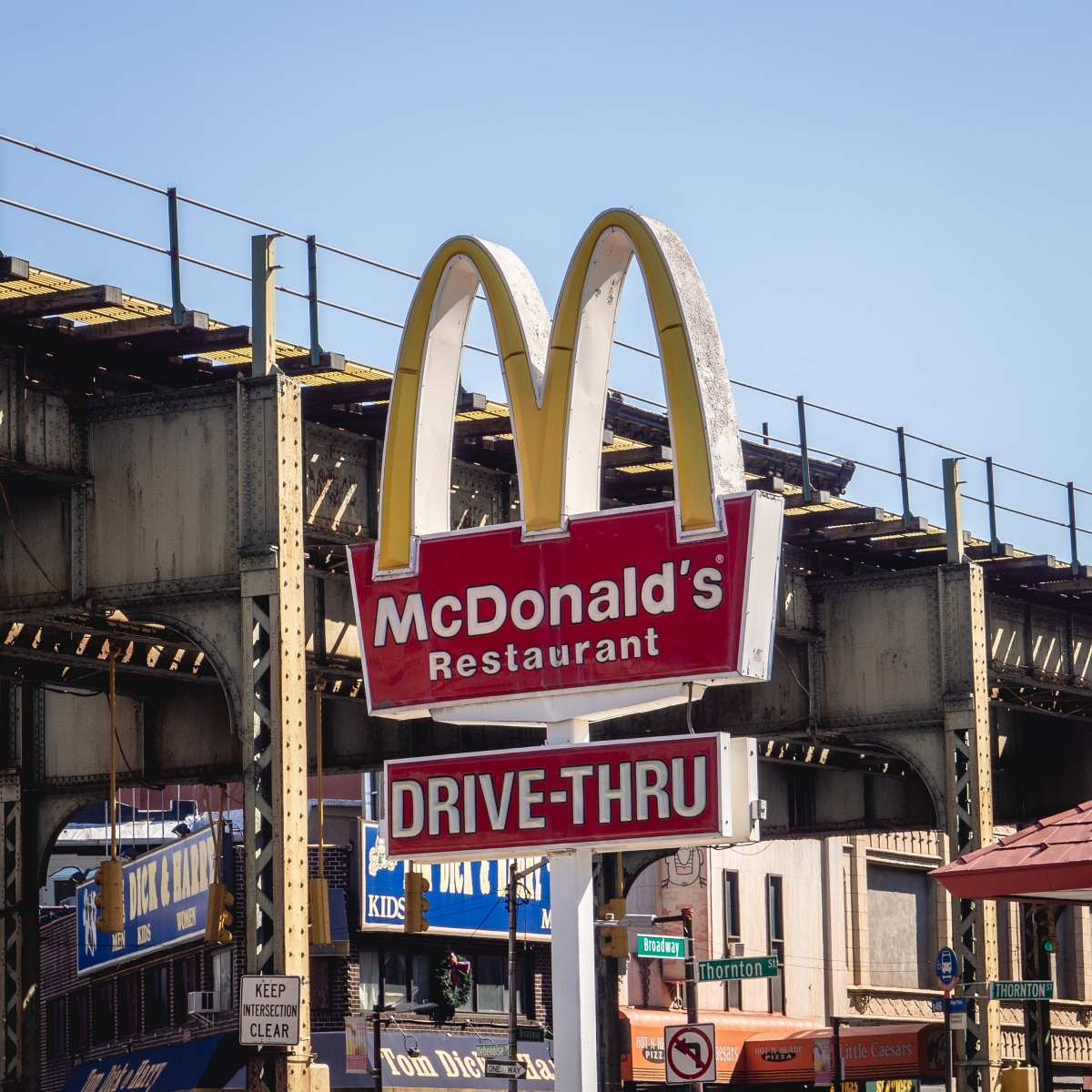 McDonald's sign, Brooklyn, NYC