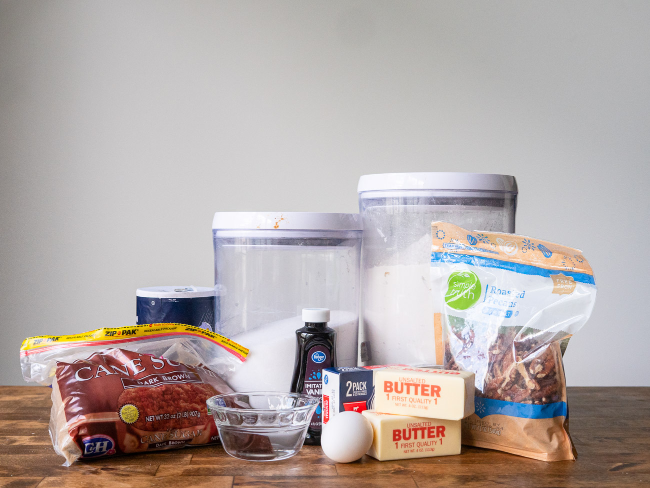 ingredients for Mini Pecan Pies