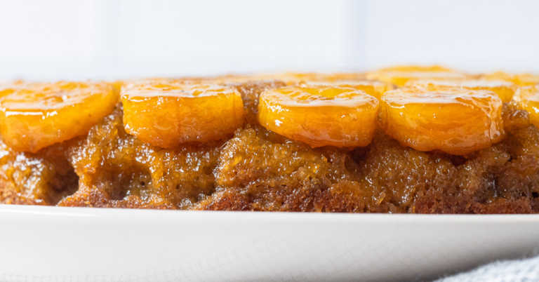 Bananas Foster Upside Down Cake