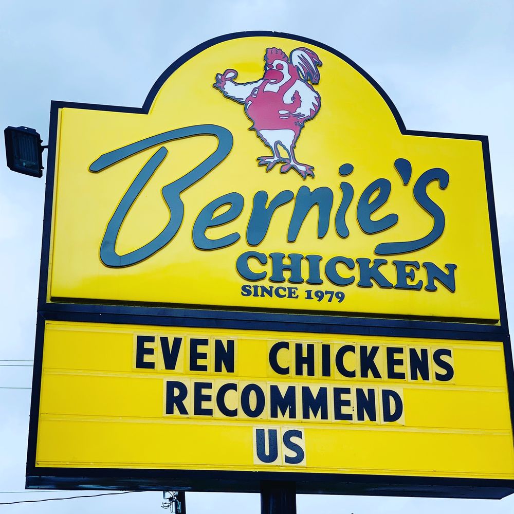 Bernie's Chicken Sign