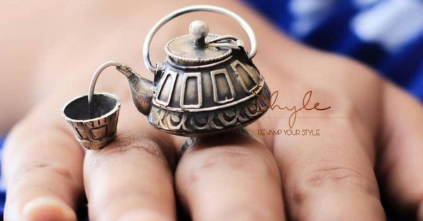 Jeweler Creates A Ring That Looks Like A Teapot Pouring Tea Into A Cup