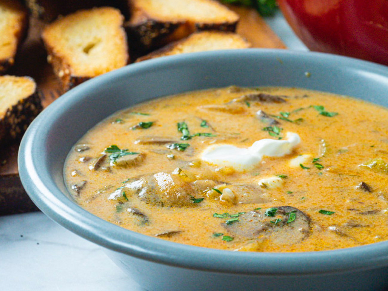 Hungarian Mushroom Soup | 12 Tomatoes