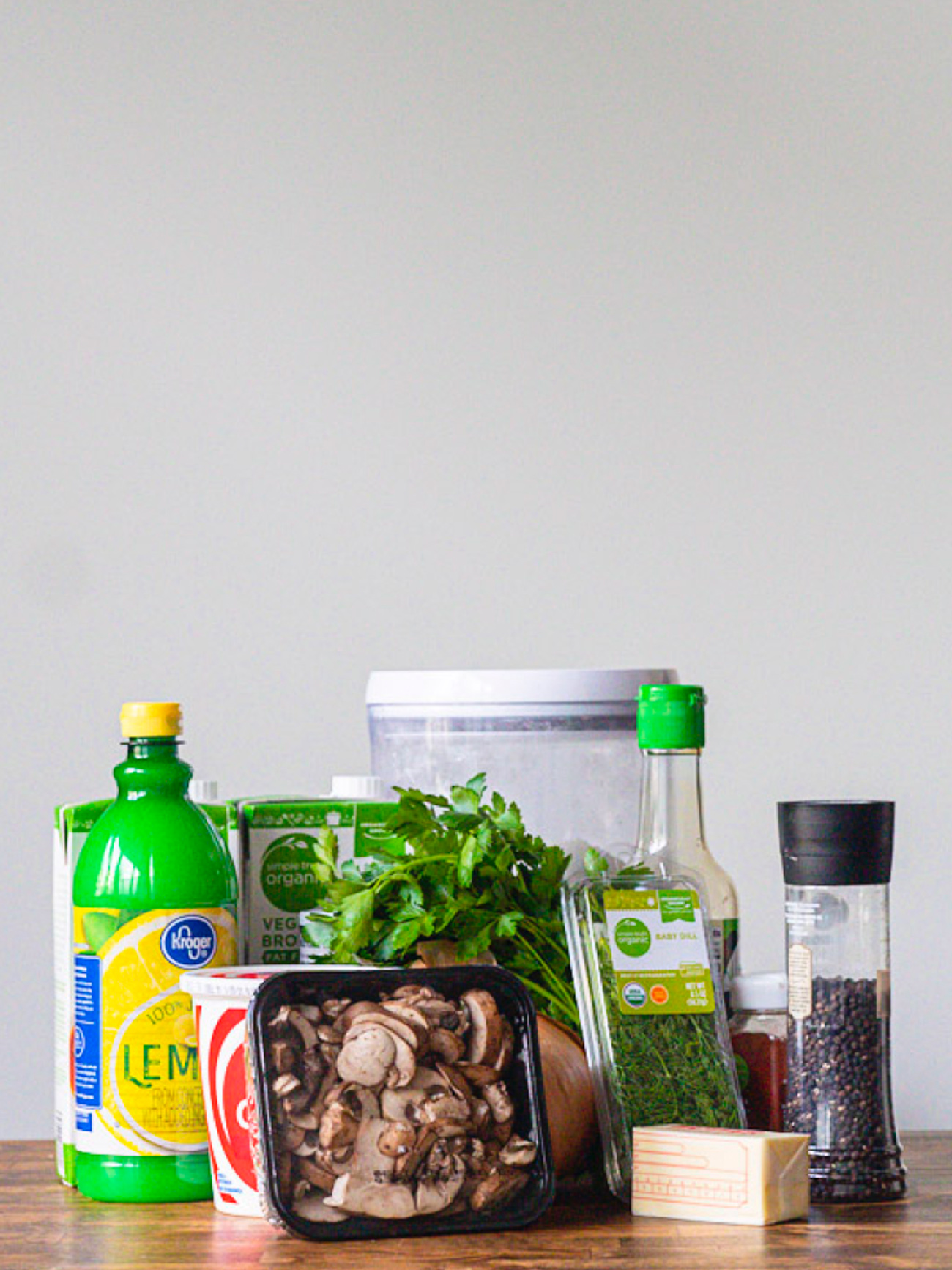 ingredients for Hungarian Mushroom Soup