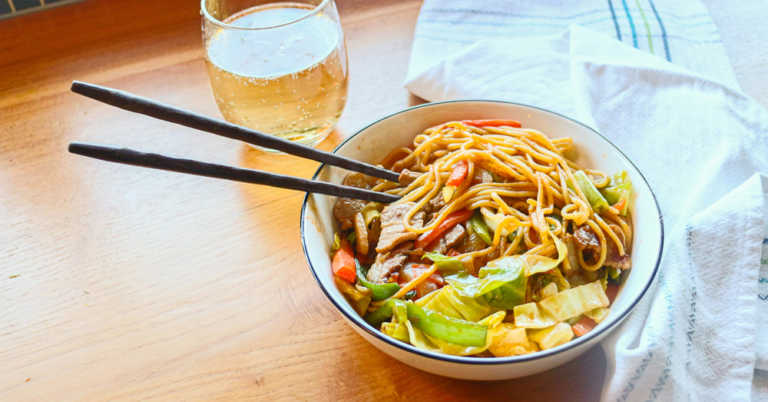 Yakisoba, Japanese Stir Fried Noodles
