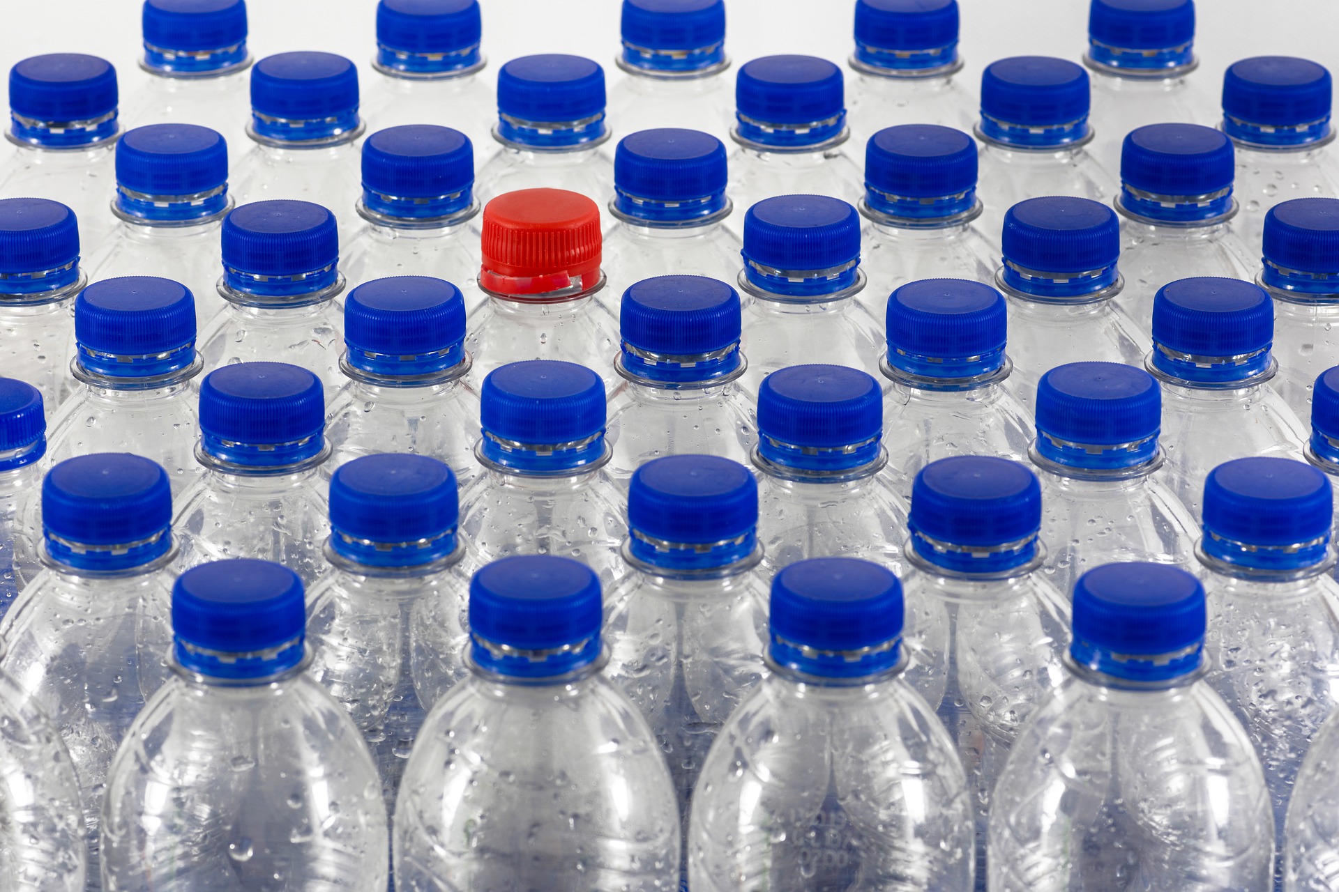 Water Bottles Grouped