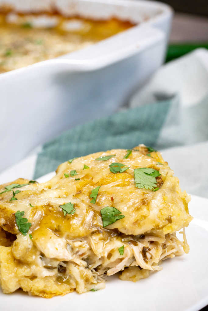 Chile Verde Chicken Tamale Casserole | 12 Tomatoes