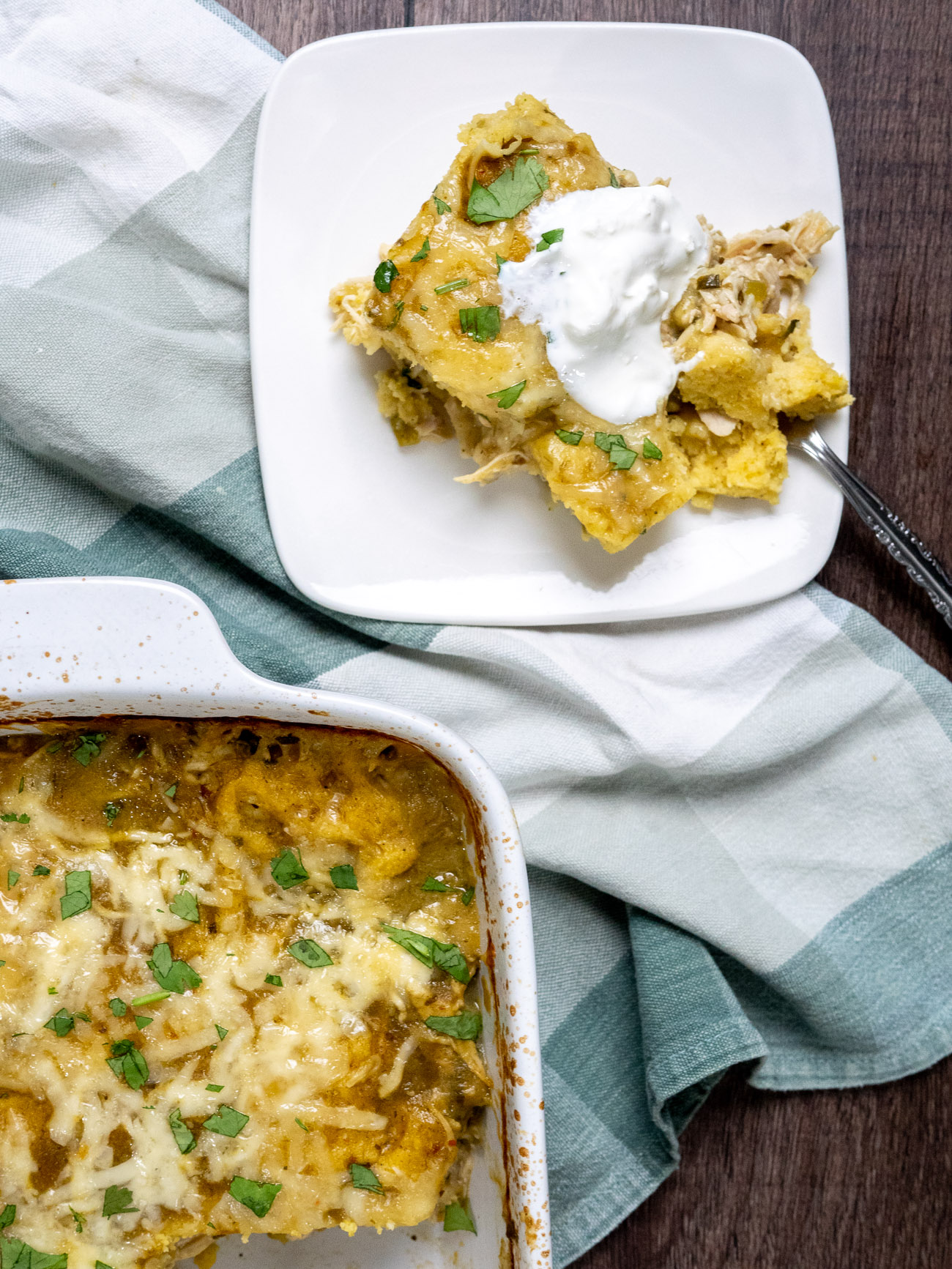 Chile Verde Chicken Tamale Casserole-image