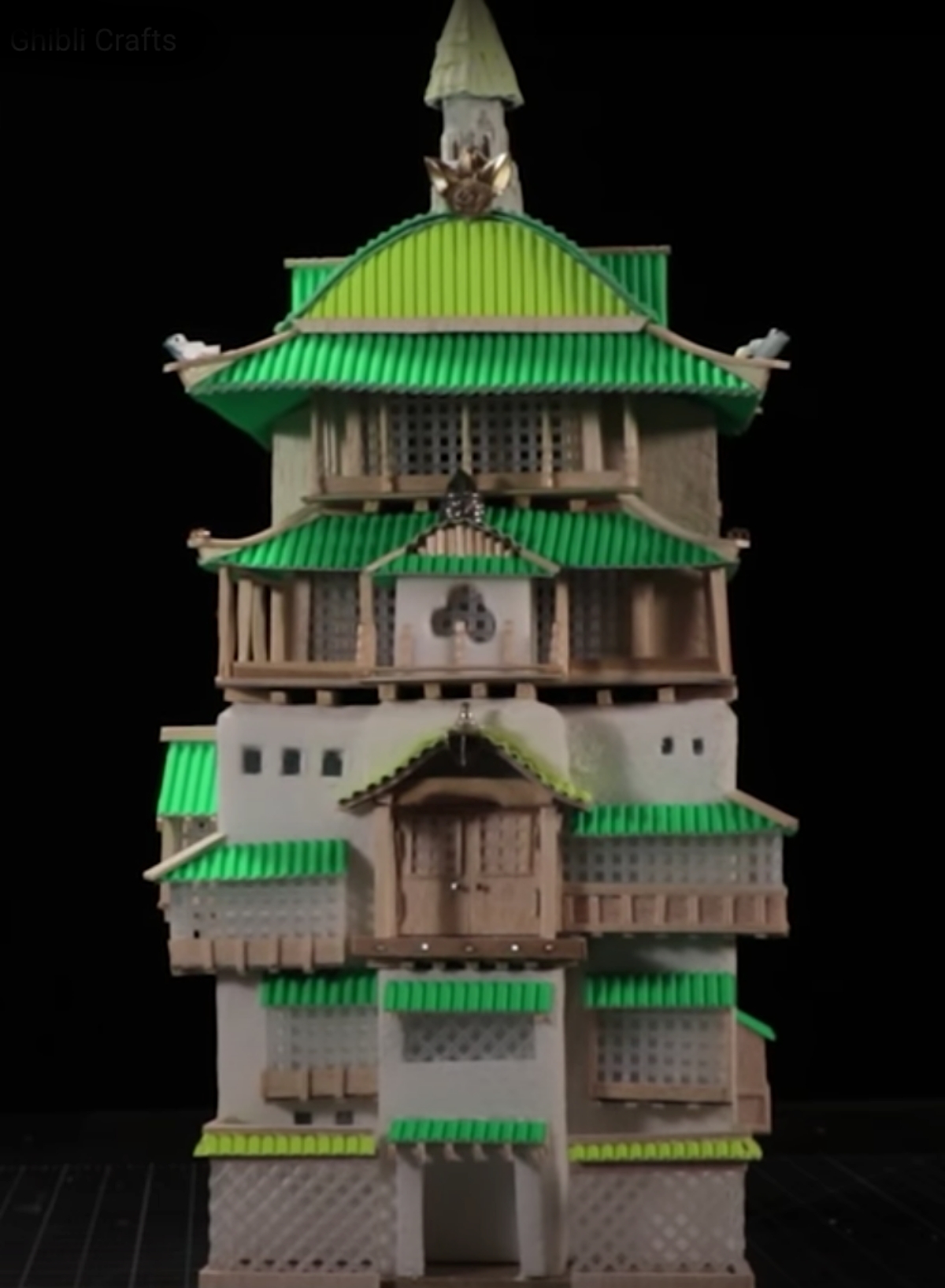 miniature version of the bathhouse from Spirited Away