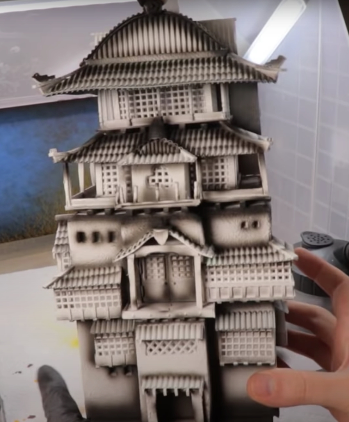 miniature version of the bathhouse from Spirited Away