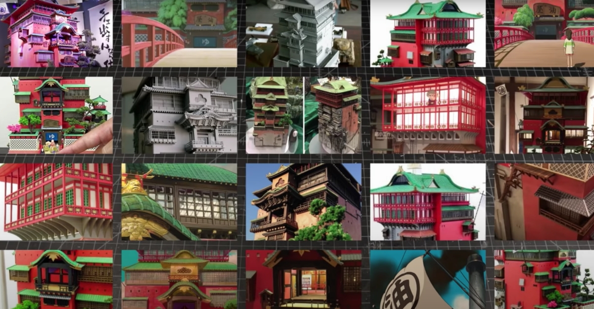 inspiration images for Spirited Away mini bath house