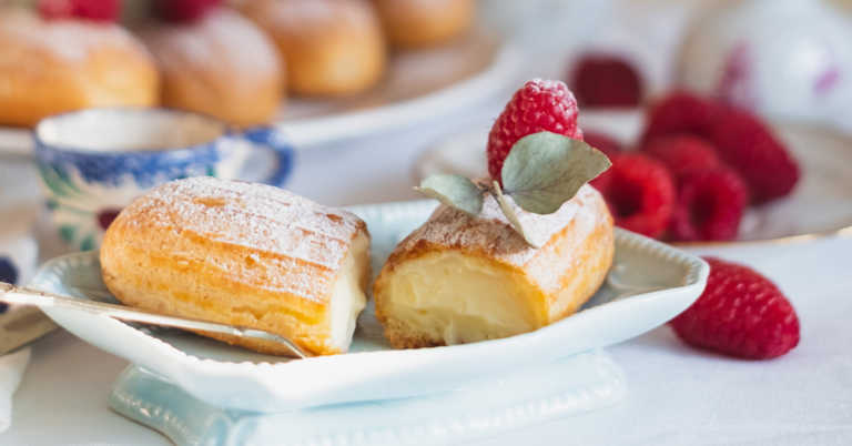 Lemon Berry Eclairs
