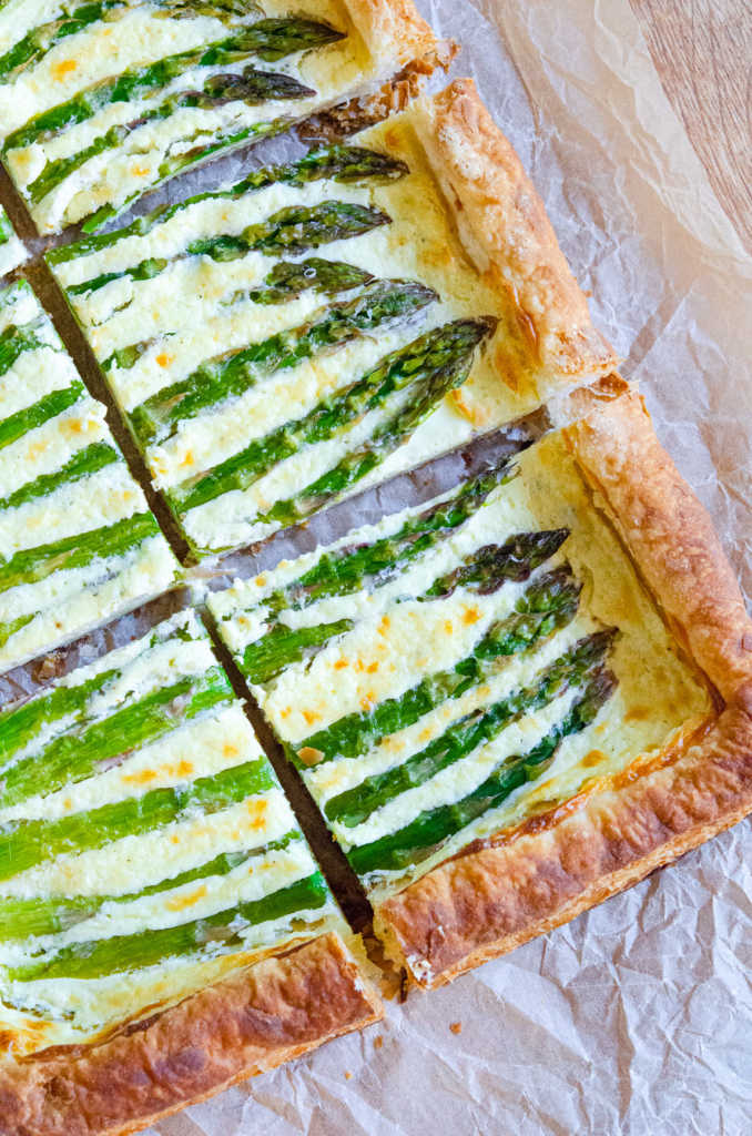 Easy Asparagus Goat Cheese Tart | 12 Tomatoes