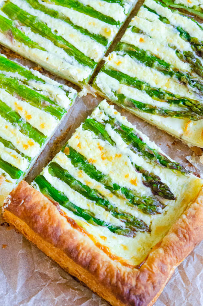 Easy Asparagus Goat Cheese Tart | 12 Tomatoes