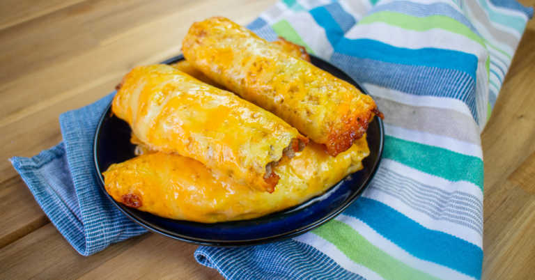 Cheesy Keto Beef Taquitos