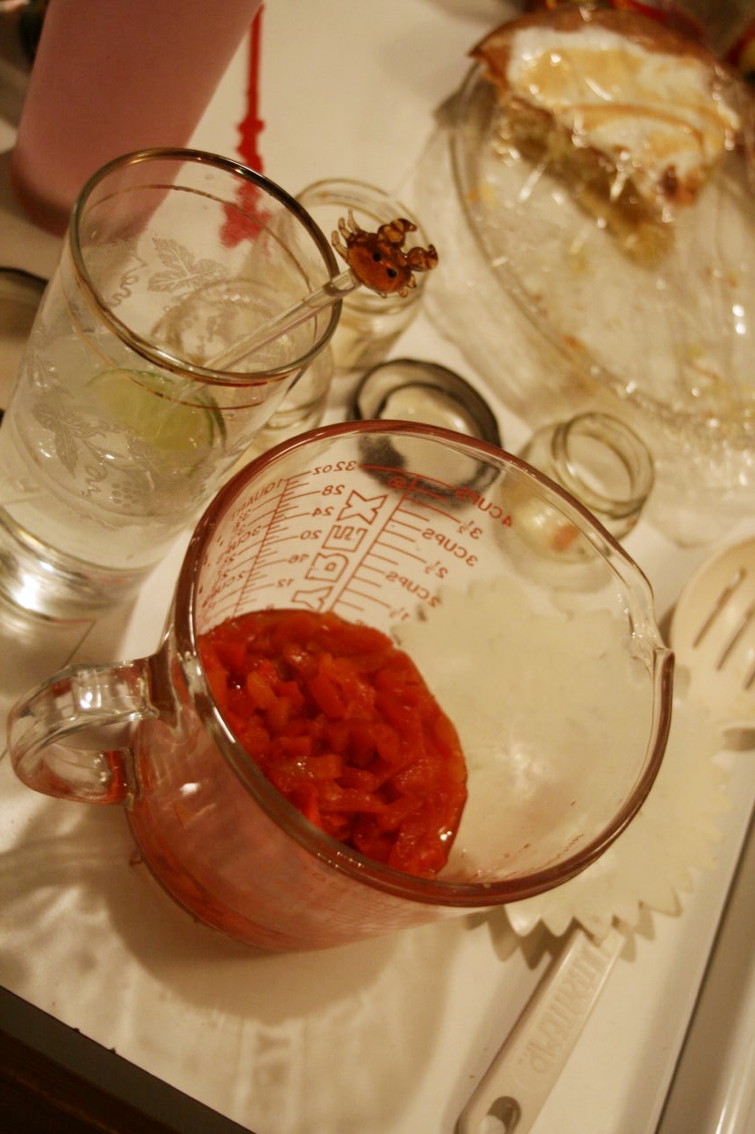 pimentos in a large measuring cup