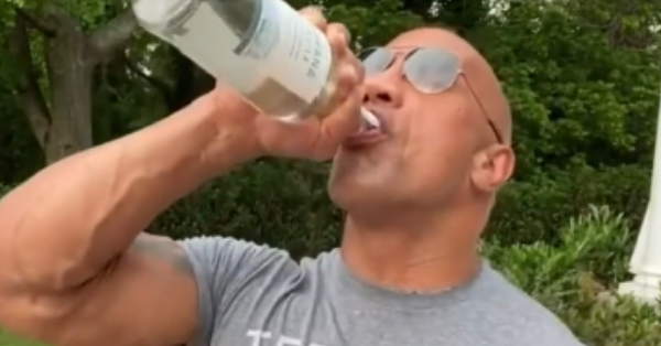 The Rock Did The Tequila Shot Challenge And People Think He Faked It